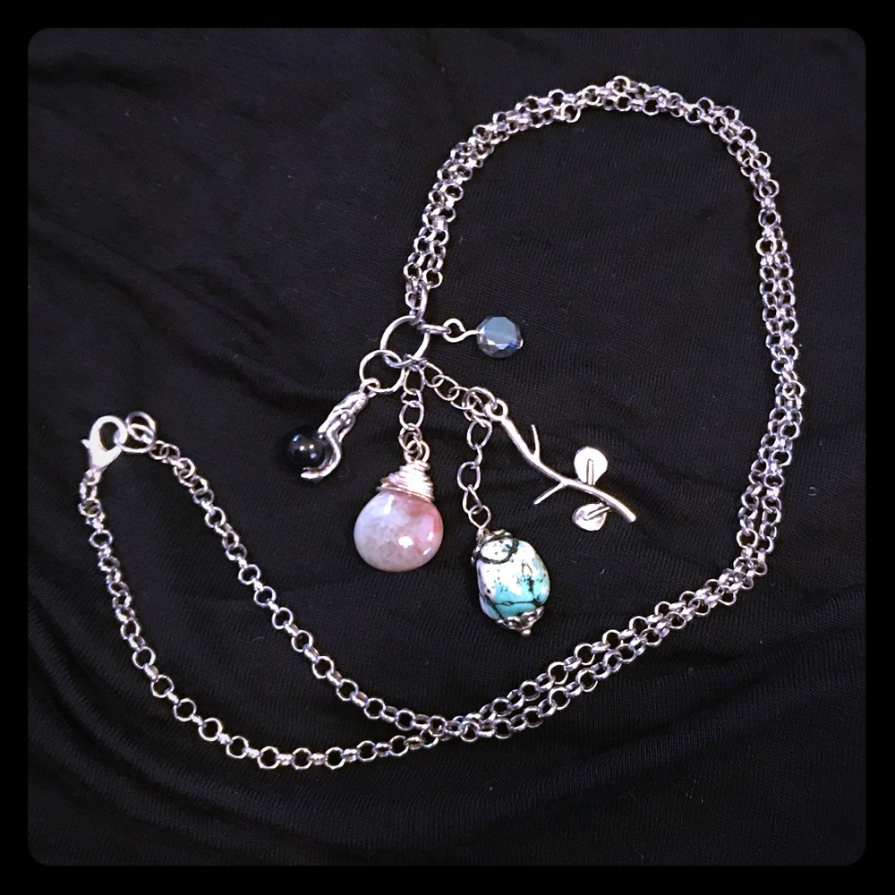 Mermaid in the Sea charm necklace